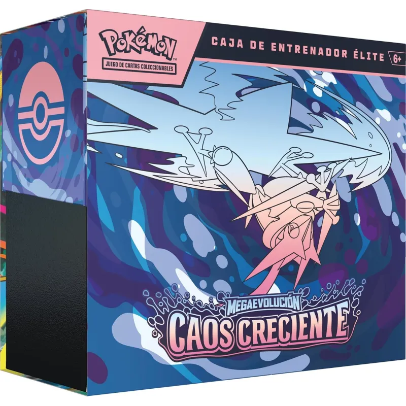 POKEMON JOGO DE CARTAS COLECIONÁVEIS CAIXA DE TREINADOR DE ELITE MEGA EVOLUCIÓN CAOS CRECIENTE POKEMON JCC TCG - The Shop Gamer
