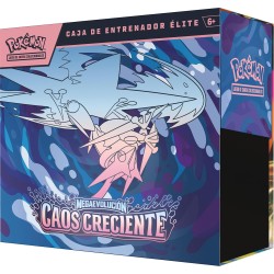 POKEMON JUEGO DE CARTAS COLECCIONABLES CAJA DE ENTRENADOR ÉLITE MEGA EVOLUCIÓN CAOS CRECIENTE POKEMON JCC TCG