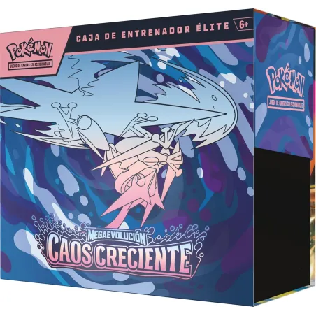 POKEMON JOGO DE CARTAS COLECIONÁVEIS CAIXA DE TREINADOR DE ELITE MEGA EVOLUCIÓN CAOS CRECIENTE POKEMON JCC TCG - The Shop Gamer