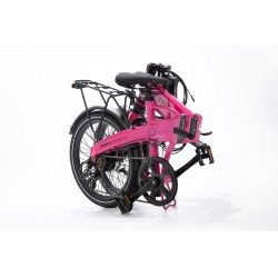 BICICLETA ELÉCTRICA PLEGABLE IBIZA RAINBOW PINK PANTHER LITTIUM COLOR ROSA CON BATERÍA DE 10,4 AH Y ACCESORIOS GARANTÍA EUROPEA