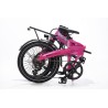 BICICLETA ELÉCTRICA PLEGABLE IBIZA RAINBOW PINK PANTHER LITTIUM COLOR ROSA CON BATERÍA DE 10,4 AH Y ACCESORIOS GARANTÍA EUROPEA