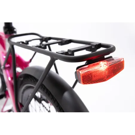 VÉLO ÉLECTRIQUE PLIABLE IBIZA RAINBOW PINK PANTHER LITTIUM ROSE AVEC BATTERIE DE 10,4 AH, ACCESSOIRES, GARANTIE EUROPÉENNE - The