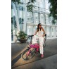 BICICLETA ELÉCTRICA PLEGABLE IBIZA RAINBOW PINK PANTHER LITTIUM COLOR ROSA CON BATERÍA DE 10,4 AH Y ACCESORIOS GARANTÍA EUROPEA