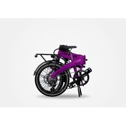 BICICLETA ELÉCTRICA PLEGABLE IBIZA RAINBOW DEEP PURPLE LITTIUM COLOR VIOLETA CON BATERÍA DE 10,4AH Y ACCESORIOS GARANTÍA EUROPEA