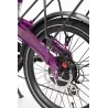 BICICLETTA ELETTRICA PIEGHEVOLE IBIZA RAINBOW DEEP PURPLE LITTIUM COLORE VIOLA CON BATTERIA DA 10,4 AH E ACCESSORI, GARANZIA - T