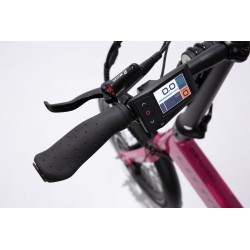 BICICLETA ELÉCTRICA PLEGABLE IBIZA RAINBOW DEEP PURPLE LITTIUM COLOR VIOLETA CON BATERÍA DE 10,4AH Y ACCESORIOS GARANTÍA EUROPEA