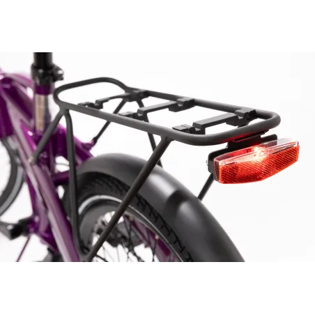 BICICLETA ELÉTRICA DOBRÁVEL IBIZA RAINBOW DEEP PURPLE, LÍTIO VIOLETA, BATERIA DE 10,4 AH, ACESSÓRIOS E GARANTIA EUROPEIA - The S