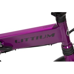 BICICLETA ELÉCTRICA PLEGABLE IBIZA RAINBOW DEEP PURPLE LITTIUM COLOR VIOLETA CON BATERÍA DE 10,4AH Y ACCESORIOS GARANTÍA EUROPEA
