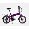 FOLDING E-BIKE IBIZA RAINBOW DEEP PURPLE, PURPLE LITHIUM, 10.4AH BATTERY, ACCESSORIES, EUROPEAN WARRANTY - The Shop Gamer