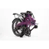 FOLDING E-BIKE IBIZA RAINBOW DEEP PURPLE, PURPLE LITHIUM, 10.4AH BATTERY, ACCESSORIES, EUROPEAN WARRANTY - The Shop Gamer