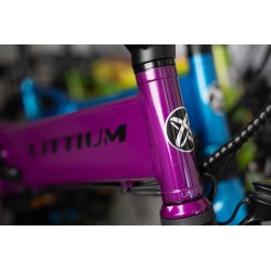 BICICLETA ELÉCTRICA PLEGABLE IBIZA RAINBOW DEEP PURPLE LITTIUM COLOR VIOLETA CON BATERÍA DE 10,4AH Y ACCESORIOS GARANTÍA EUROPEA