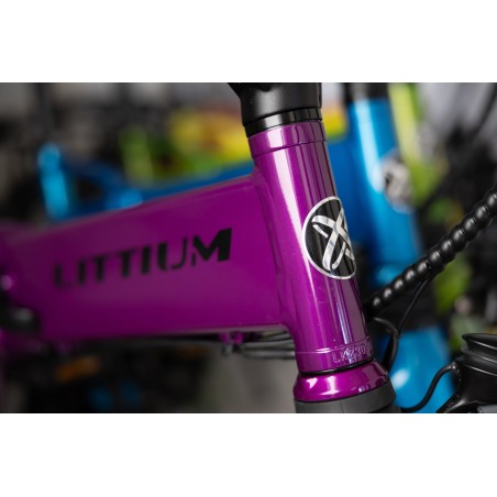 BICICLETA ELÉCTRICA PLEGABLE IBIZA RAINBOW DEEP PURPLE LITTIUM COLOR VIOLETA CON BATERÍA DE 10,4AH Y ACCESORIOS GARANTÍA EUROPEA
