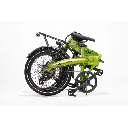 BICICLETA ELÉTRICA DOBRÁVEL IBIZA RAINBOW GREEN PEACE LITTIUM VERDE, COM BATERIA DE 10,4 AH, ACESSÓRIOS E GARANTIA EUROPEIA - Th