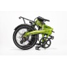 BICICLETA ELÉCTRICA PLEGABLE  IBIZA RAINBOW GREEN PEACE LITTIUM COLOR VERDE CON BATERÍA DE 10,4 AH Y ACCESORIOS GARANTÍA EUROPEA