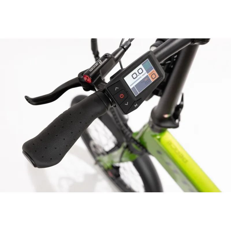 VÉLO ÉLECTRIQUE PLIABLE IBIZA RAINBOW GREEN PEACE LITTIUM, VERT, BATTERIE 10,4 AH, ACCESSOIRES, GARANTIE EUROPÉENNE - The Shop G