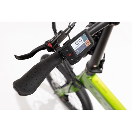 BICICLETA ELÉCTRICA PLEGABLE IBIZA RAINBOW GREEN PEACE LITTIUM COLOR VERDE CON BATERÍA DE 10,4 AH Y ACCESORIOS GARANTÍA EUROPEA