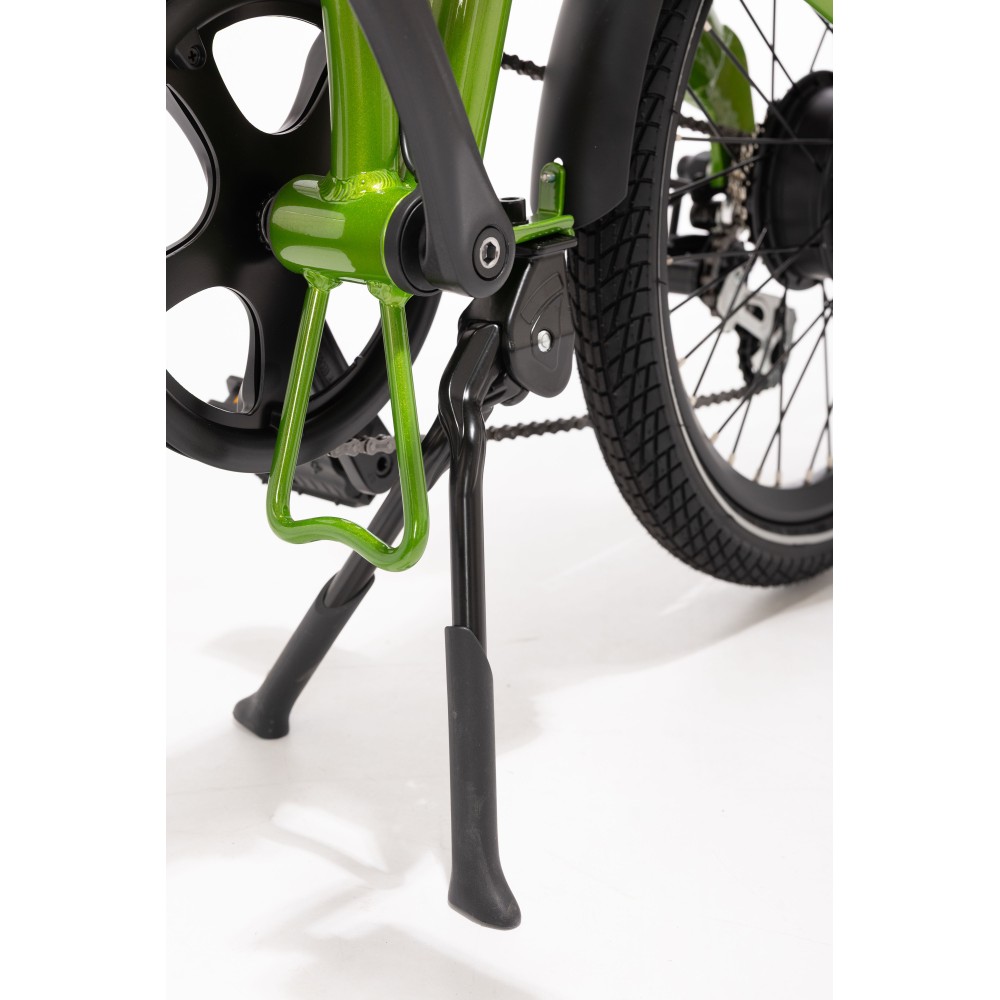 BICICLETA ELÉCTRICA PLEGABLE IBIZA RAINBOW GREEN PEACE LITTIUM COLOR VERDE CON BATERÍA DE 10,4 AH Y ACCESORIOS GARANTÍA EUROPEA