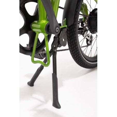 BICICLETA ELÉCTRICA PLEGABLE IBIZA RAINBOW GREEN PEACE LITTIUM COLOR VERDE CON BATERÍA DE 10,4 AH Y ACCESORIOS GARANTÍA EUROPEA