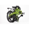 BICICLETA ELÉCTRICA PLEGABLE  IBIZA RAINBOW GREEN PEACE LITTIUM COLOR VERDE CON BATERÍA DE 10,4 AH Y ACCESORIOS GARANTÍA EUROPEA