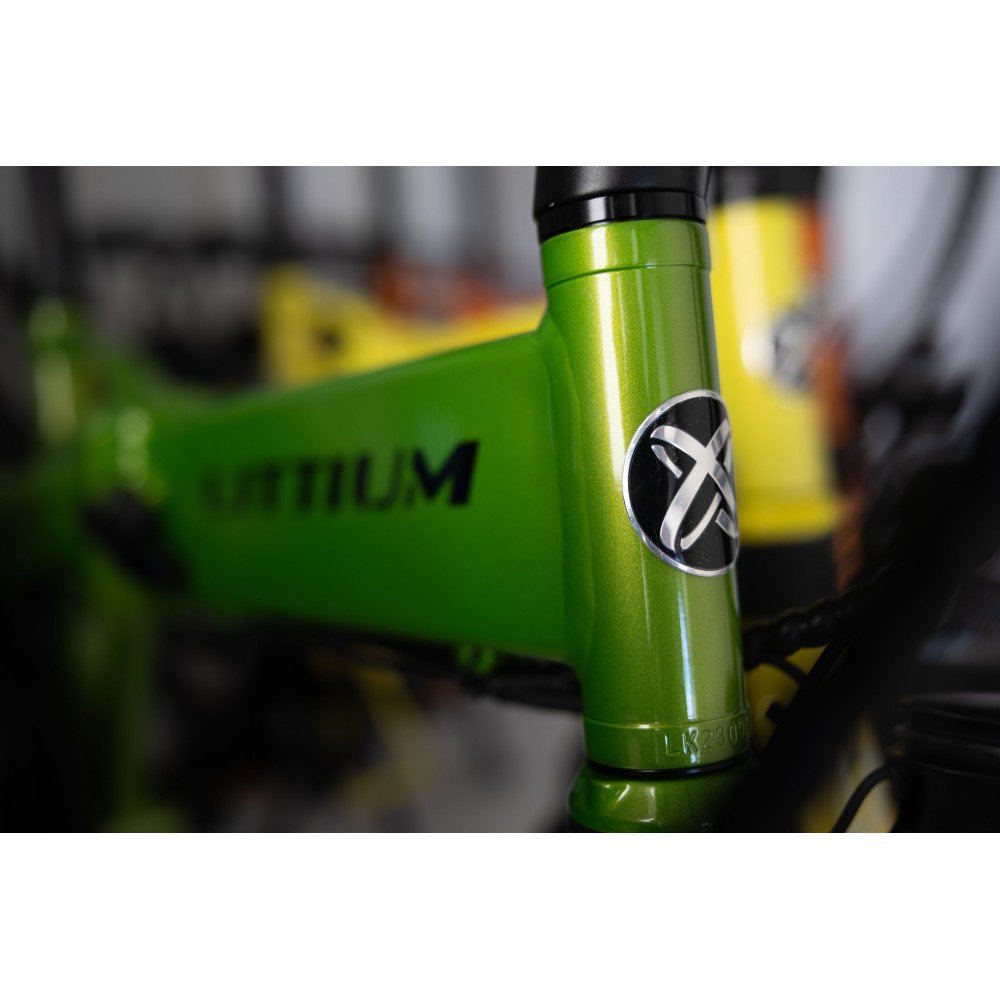 BICICLETA ELÉCTRICA PLEGABLE IBIZA RAINBOW GREEN PEACE LITTIUM COLOR VERDE CON BATERÍA DE 10,4 AH Y ACCESORIOS GARANTÍA EUROPEA