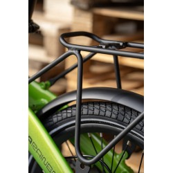 BICICLETA ELÉCTRICA PLEGABLE  IBIZA RAINBOW GREEN PEACE LITTIUM COLOR VERDE CON BATERÍA DE 10,4 AH Y ACCESORIOS GARANTÍA EUROPEA
