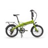BICICLETA ELÉCTRICA PLEGABLE  IBIZA RAINBOW GREEN PEACE LITTIUM COLOR VERDE CON BATERÍA DE 10,4 AH Y ACCESORIOS GARANTÍA EUROPEA