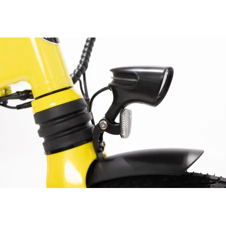 BICICLETA ELÉTRICA DOBRÁVEL IBIZA RAINBOW YELLOW STONE LITTIUM, AMARELA, COM BATERIA DE 10,4 AH, ACESSÓRIOS E GARANTIA UE - The 