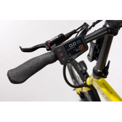 BICICLETA ELÉCTRICA PLEGABLE IBIZA RAINBOW YELLOW STONE LITTIUM COLOR AMARILLO CON BATERÍA DE 10,4 AH Y ACCESORIOS GARANTÍA EU