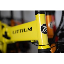 BICICLETA ELÉCTRICA PLEGABLE IBIZA RAINBOW YELLOW STONE LITTIUM COLOR AMARILLO CON BATERÍA DE 10,4 AH Y ACCESORIOS GARANTÍA EU