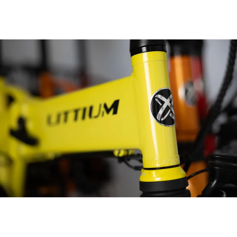 BICICLETA ELÉTRICA DOBRÁVEL IBIZA RAINBOW YELLOW STONE LITTIUM, AMARELA, COM BATERIA DE 10,4 AH, ACESSÓRIOS E GARANTIA UE - The 