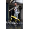 BICICLETA ELÉCTRICA PLEGABLE IBIZA RAINBOW YELLOW STONE LITTIUM COLOR AMARILLO CON BATERÍA DE 10,4 AH Y ACCESORIOS GARANTÍA EU