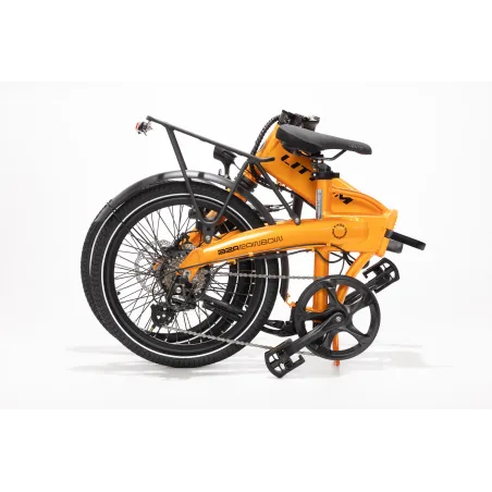 VÉLO ÉLECTRIQUE PLIANT IBIZA RAINBOW ORANGE JUICE LITTIUM ORANGE, BATTERIE 10,4 AH, ACCESSOIRES, GARANTIE UE - The Shop Gamer