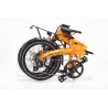 BICICLETA ELÉCTRICA PLEGABLE IBIZA RAINBOW ORANGE JUICE LITTIUM COLOR NARANJA CON BATERÍA DE 10,4 AH Y ACCESORIOS GARANTÍA EU