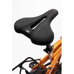 BICICLETA ELÉCTRICA PLEGABLE IBIZA RAINBOW ORANGE JUICE LITTIUM COLOR NARANJA CON BATERÍA DE 10,4 AH Y ACCESORIOS GARANTÍA EU