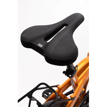 BICICLETTA ELETTRICA PIEGHEVOLE IBIZA RAINBOW ORANGE JUICE LITTIUM ARANCIONE CON BATTERIA DA 10,4 AH E ACCESSORI, GARANZIA UE - 