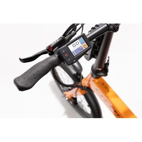 BICICLETA ELÉTRICA DOBRÁVEL IBIZA RAINBOW ORANGE JUICE LITTIUM, LARANJA, BATERIA DE 10,4 AH, ACESSÓRIOS E GARANTIA UE - The Shop