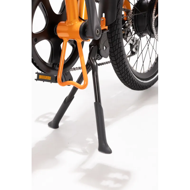 VÉLO ÉLECTRIQUE PLIABLE IBIZA RAINBOW ORANGE JUICE LITTIUM, ORANGE, BATTERIE 10,4 AH, ACCESSOIRES, GARANTIE UE - The Shop Gamer