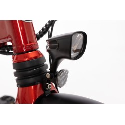 BICICLETA ELÉCTRICA PLEGABLE IBIZA RAINBOW RED CHILI LITTIUM COLOR ROJO Y BATERÍA CON DE 10,4 AH Y ACCESORIOS GARANTÍA EUROPEA