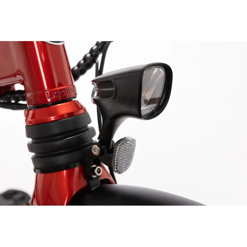 ELEKTRISCHE VOUWFIETS LITTIUM IBIZA RAINBOW RED CHILI, ROOD, 10,4 AH-ACCU, ACCESSOIRES, EUROPESE GARANTIE - The Shop Gamer