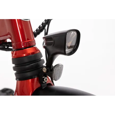 VÉLO ÉLECTRIQUE PLIANT IBIZA RAINBOW RED CHILI LITTIUM, ROUGE, BATTERIE 10,4 AH, ACCESSOIRES, GARANTIE EUROPÉENNE - The Shop Gam