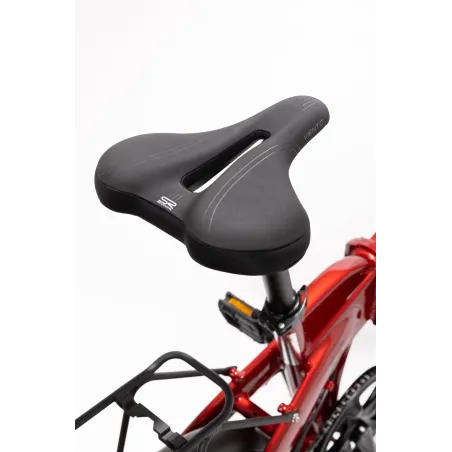 ELEKTRISCHE VOUWFIETS LITTIUM IBIZA RAINBOW RED CHILI, ROOD, 10,4 AH-ACCU, ACCESSOIRES, EUROPESE GARANTIE - The Shop Gamer