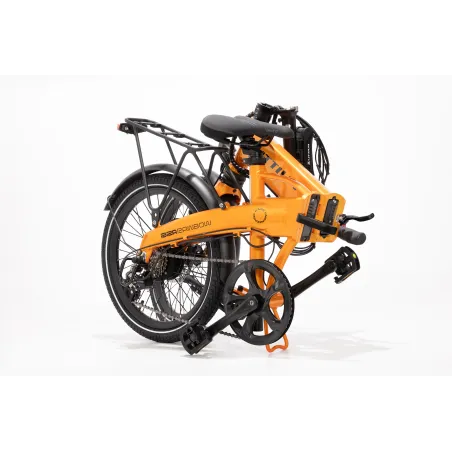 BICICLETA ELÉTRICA DOBRÁVEL IBIZA RAINBOW ORANGE JUICE LITTIUM, LARANJA, BATERIA DE 10,4 AH, ACESSÓRIOS E GARANTIA UE - The Shop
