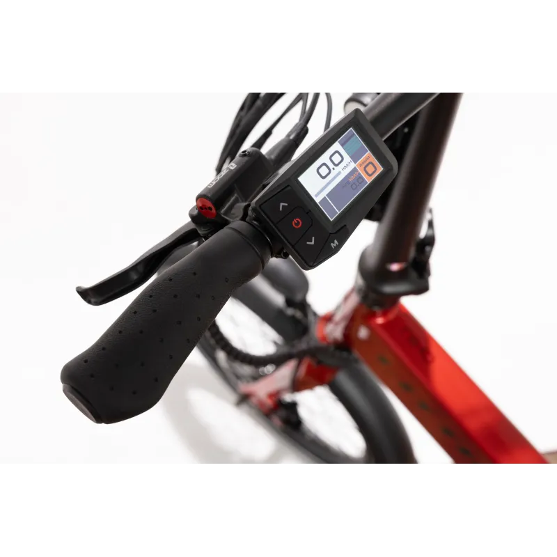ELEKTRISCHE VOUWFIETS LITTIUM IBIZA RAINBOW RED CHILI, ROOD, 10,4 AH-ACCU, ACCESSOIRES, EUROPESE GARANTIE - The Shop Gamer