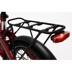 BICICLETA ELÉCTRICA PLEGABLE IBIZA RAINBOW RED CHILI LITTIUM COLOR ROJO Y BATERÍA CON DE 10,4 AH Y ACCESORIOS GARANTÍA EUROPEA