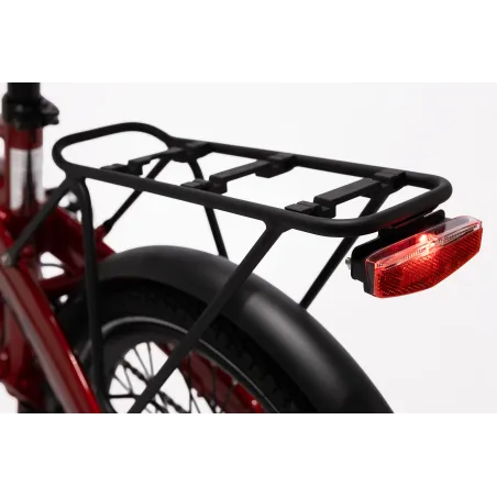 ELEKTRISCHE VOUWFIETS LITTIUM IBIZA RAINBOW RED CHILI, ROOD, 10,4 AH-ACCU, ACCESSOIRES, EUROPESE GARANTIE - The Shop Gamer