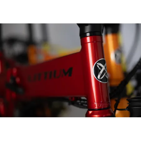 ELEKTRISCHE VOUWFIETS LITTIUM IBIZA RAINBOW RED CHILI, ROOD, 10,4 AH-ACCU, ACCESSOIRES, EUROPESE GARANTIE - The Shop Gamer