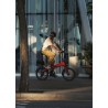 BICICLETA ELÉCTRICA PLEGABLE IBIZA RAINBOW RED CHILI LITTIUM COLOR ROJO Y BATERÍA CON DE 10,4 AH Y ACCESORIOS GARANTÍA EUROPEA