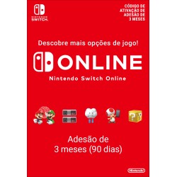 Nintendo Switch Online (Adesão Individual - 3 meses)