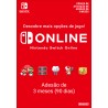 Nintendo Switch Online (Adesão Individual - 3 meses)