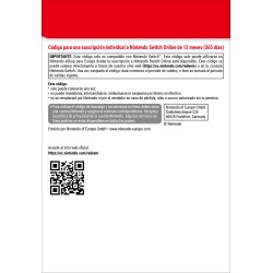 Nintendo Switch Online (Individual Membership - 12 months)
